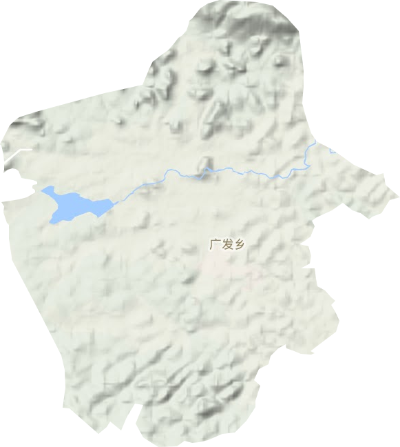 广发镇地形地图