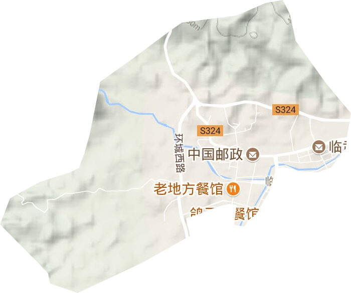 舜峰镇地形地图