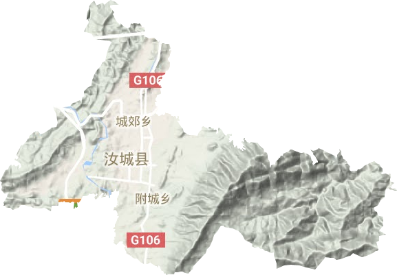 卢阳镇地形地图