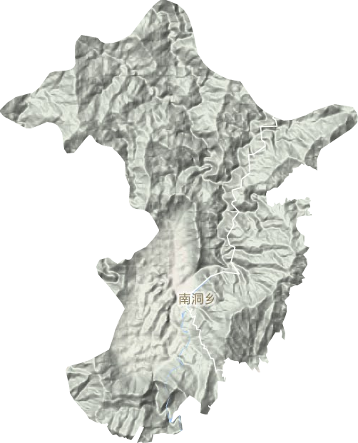南洞乡地形地图