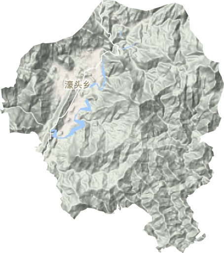 濠头乡地形地图
