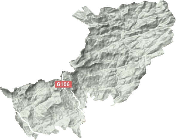 大坪国有林场地形地图
