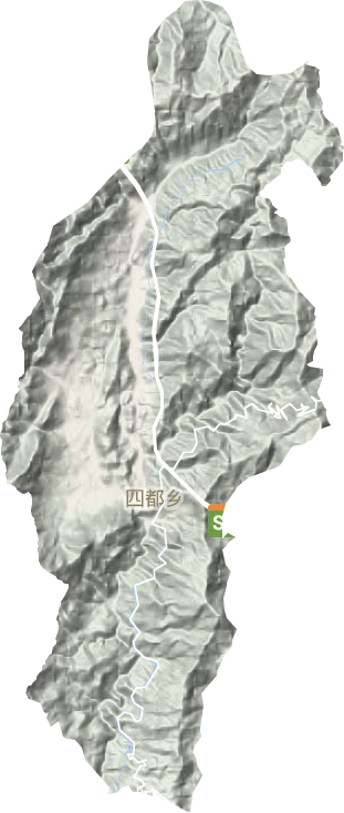四都镇地形地图