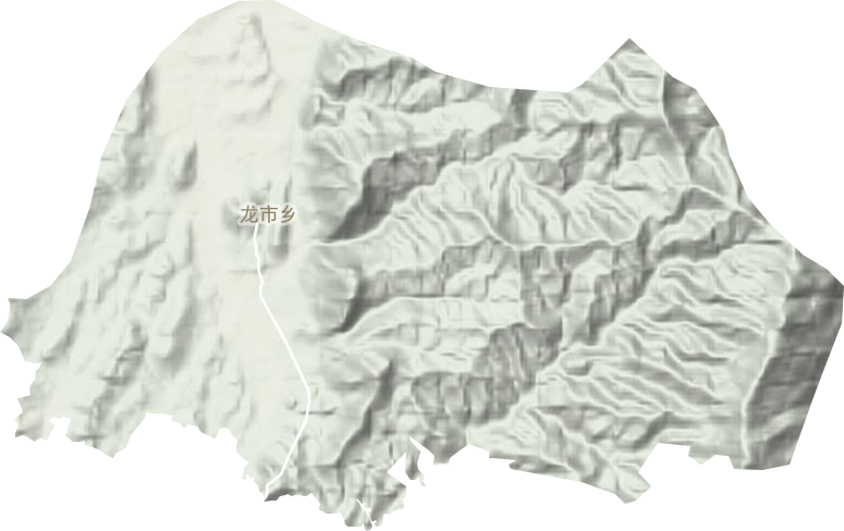 龙市乡地形地图