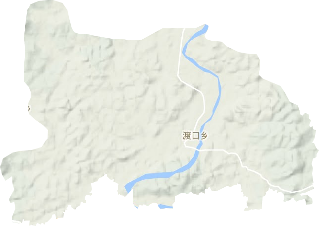 渡口乡地形地图