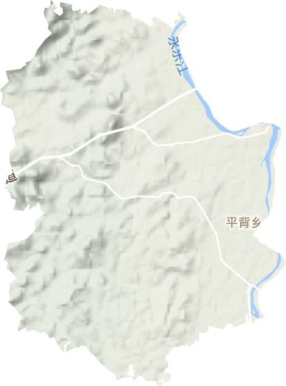 平背乡地形地图