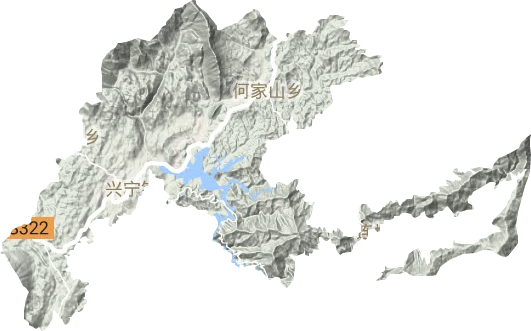 兴宁镇地形地图