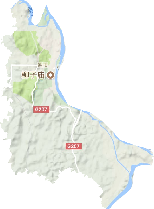 朝阳街道地形地图