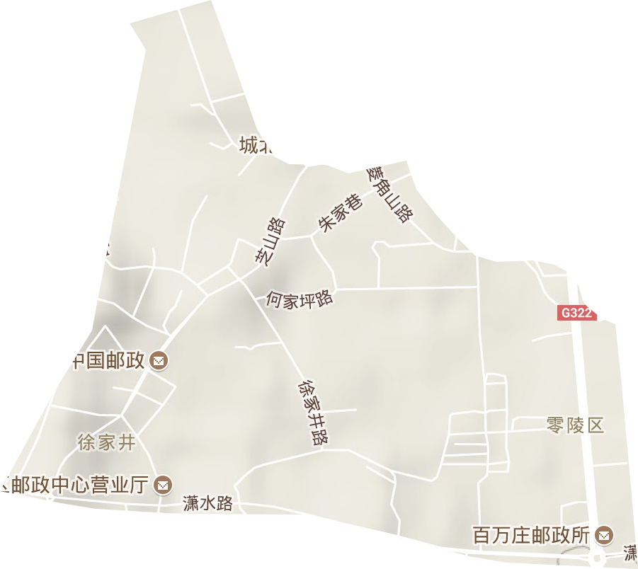 徐家井街道地形地图