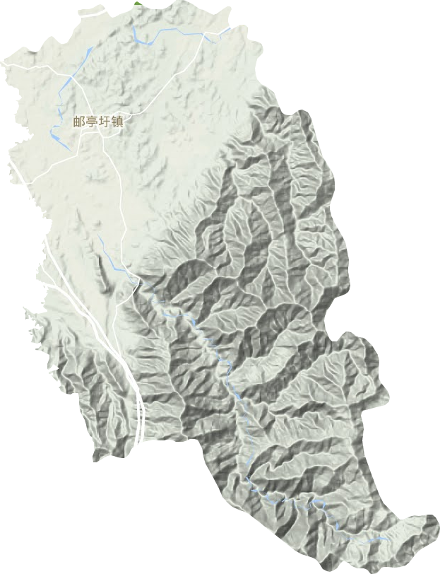 邮亭圩镇地形地图