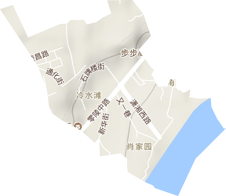 肖家园街道地形地图