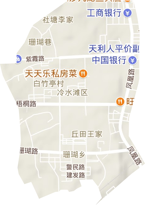 梧桐街道地形地图