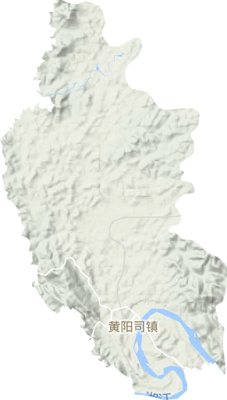 黄阳司镇地形地图