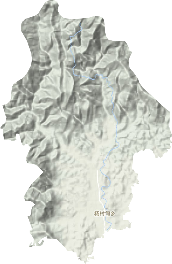 杨村甸乡地形地图
