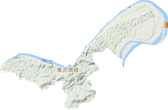 黄泥塘镇地形地图