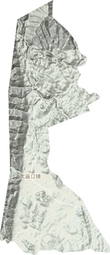 大庙口镇地形地图
