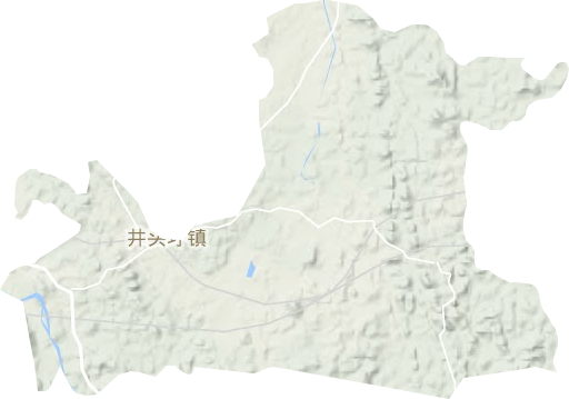 井头圩镇地形地图