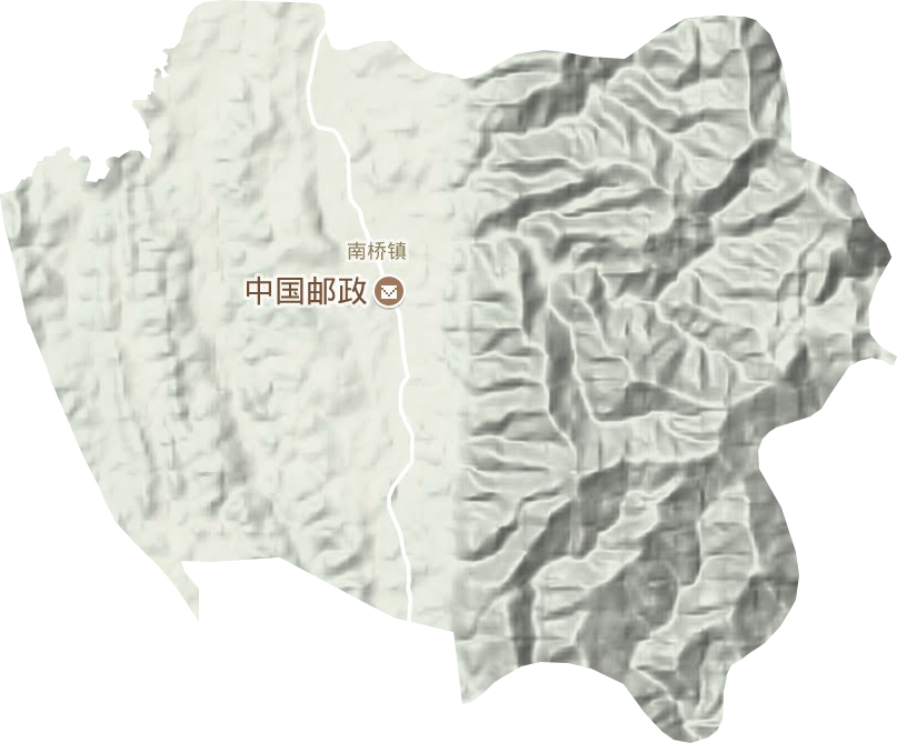 南桥镇地形地图