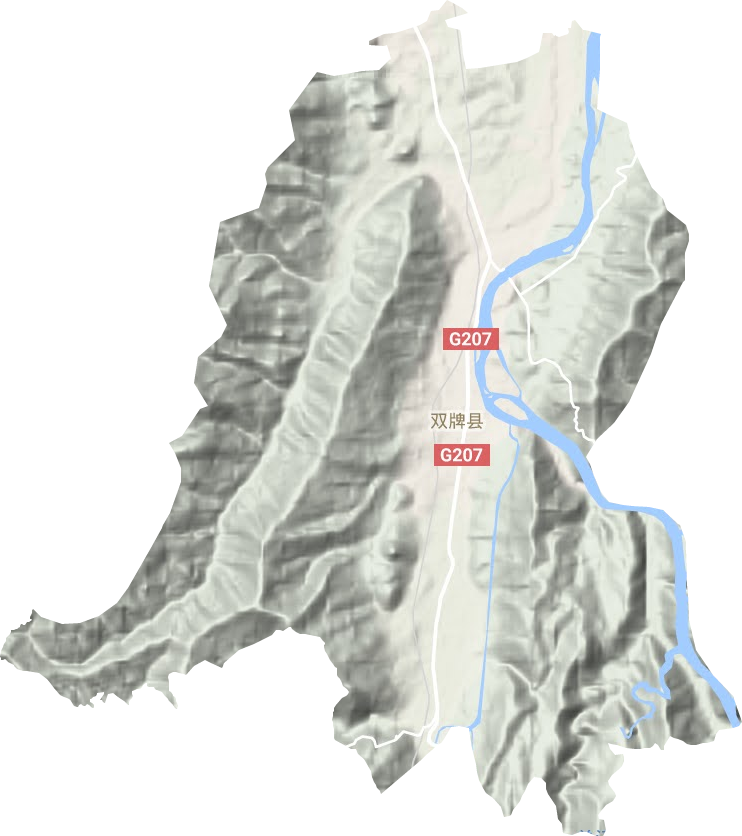 泷泊镇地形地图