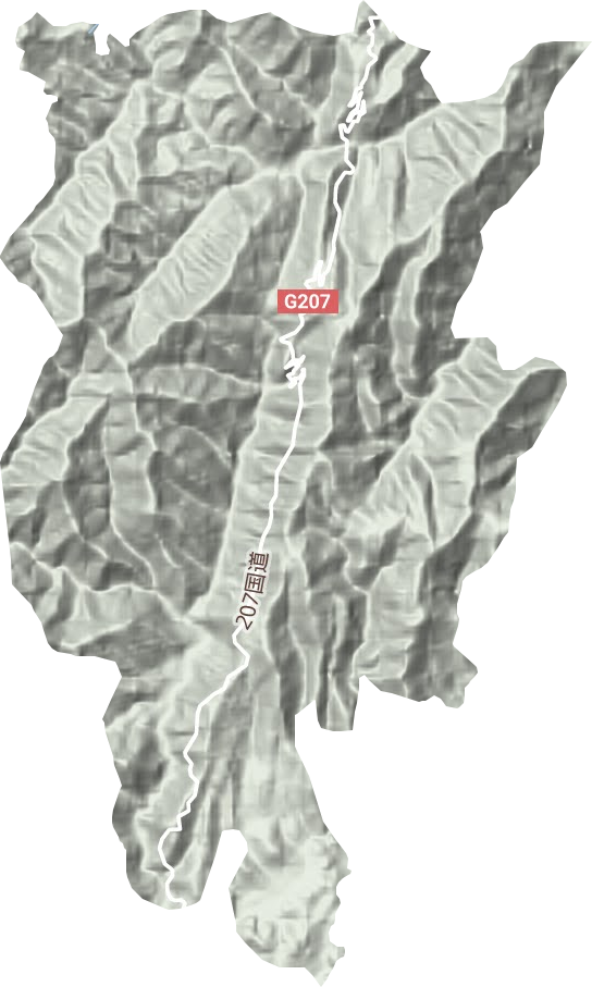 打鼓坪乡地形地图
