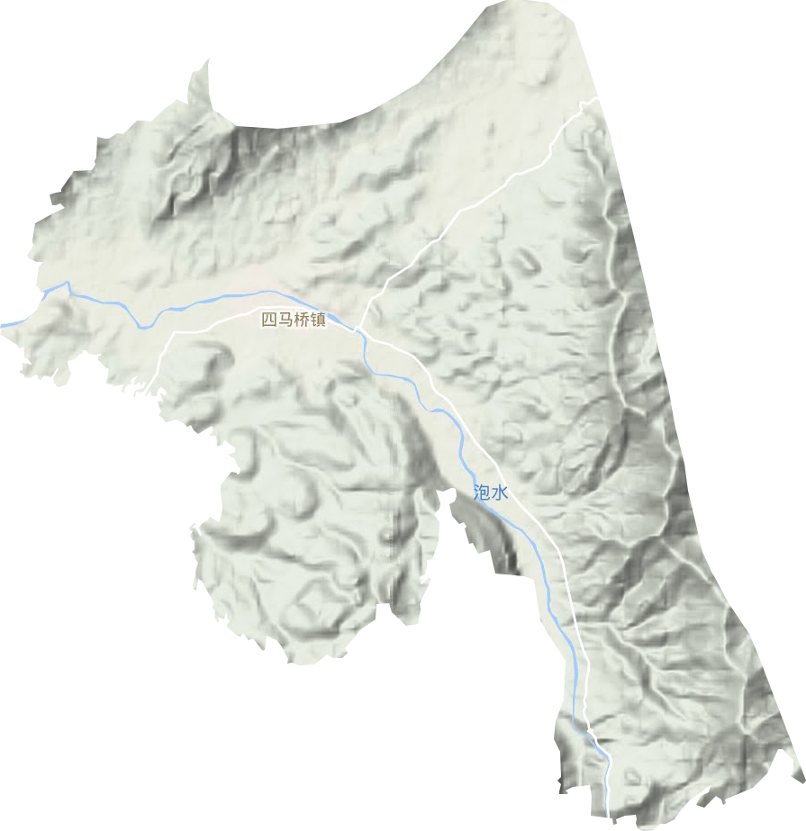 四马桥镇地形地图