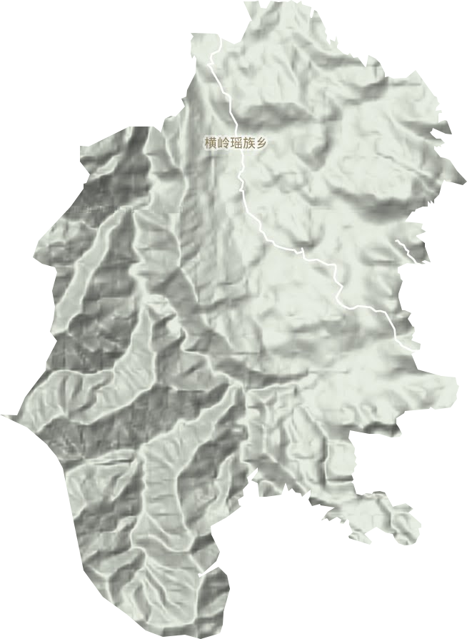 横岭瑶族乡地形地图