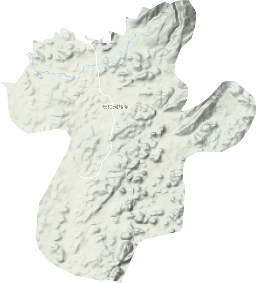 松柏瑶族乡地形地图