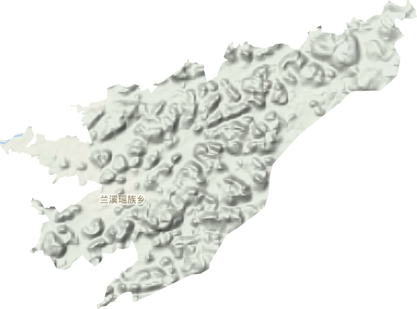 兰溪瑶族乡地形地图