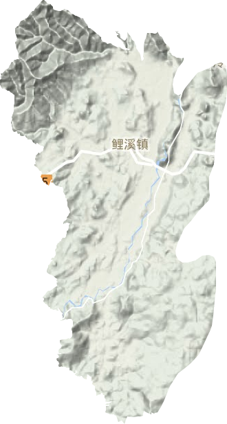鲤溪镇地形地图