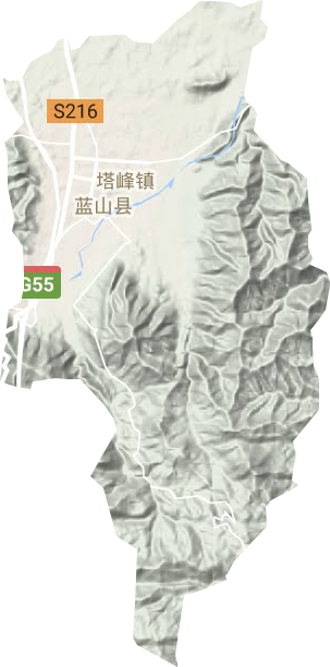 塔峰镇地形地图