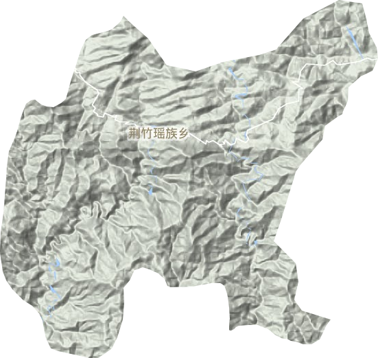 荆竹瑶族乡地形地图