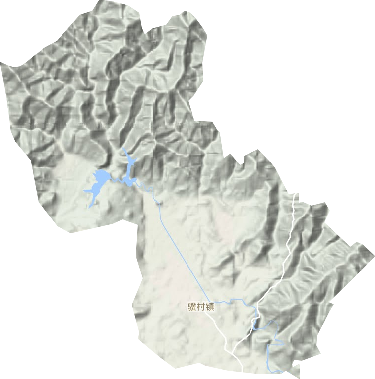骥村镇地形地图