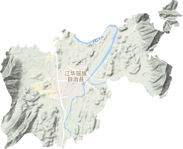 沱江镇地形地图