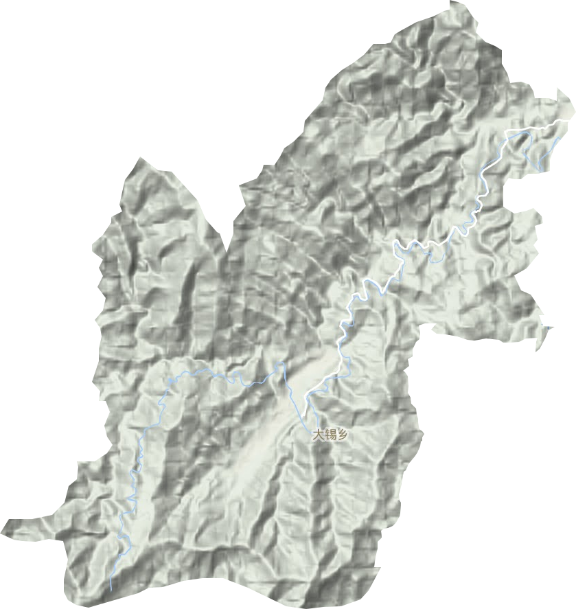 大锡乡地形地图