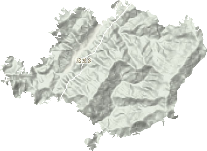 接龙镇地形地图