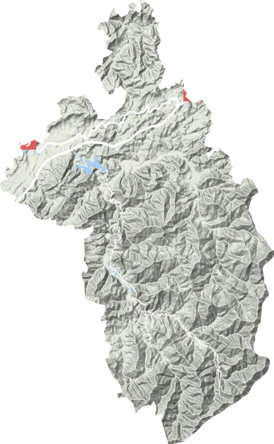 凉水井镇地形地图