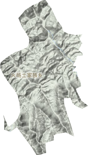 火场土家族乡地形地图