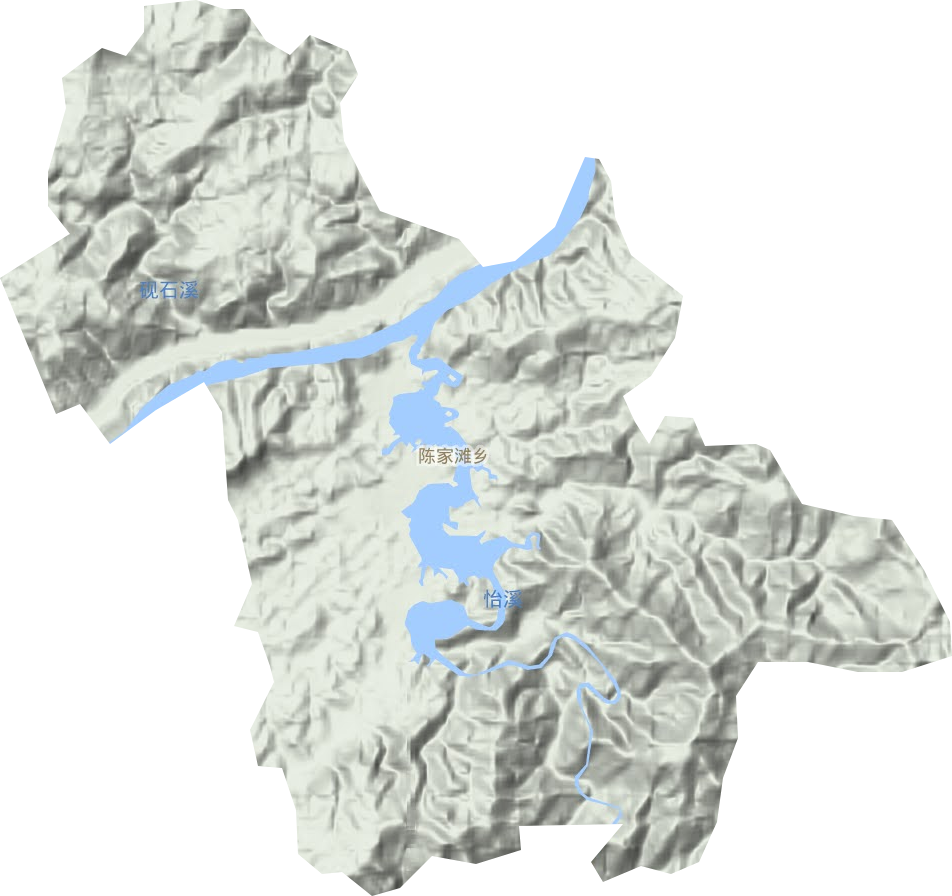 陈家滩乡地形地图