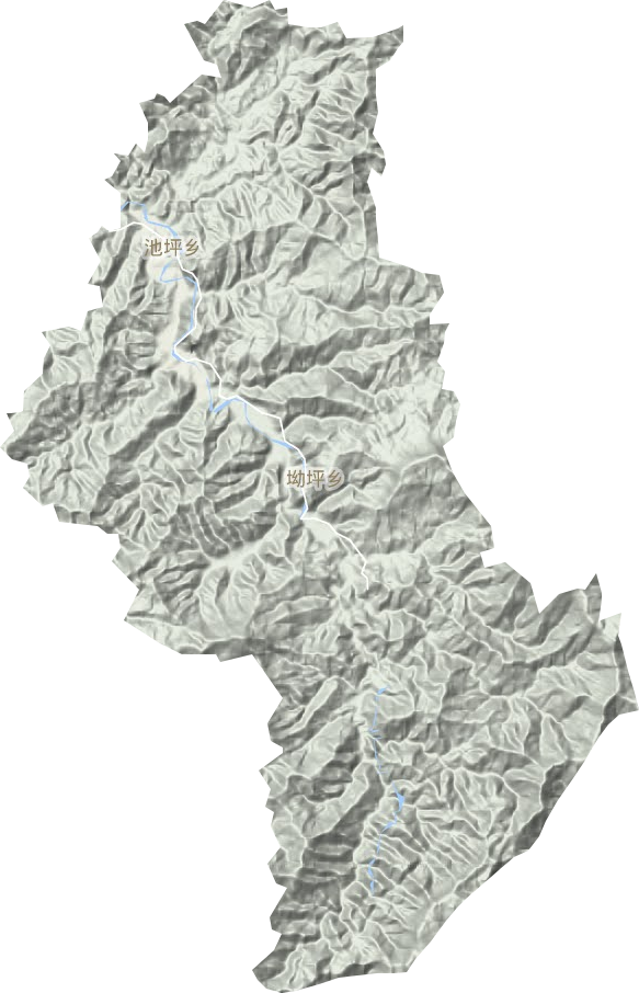 荔溪乡地形地图