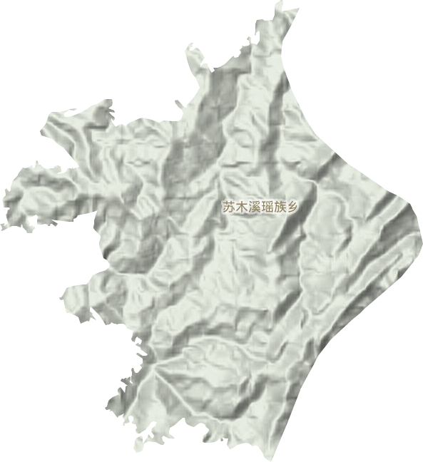 苏木溪瑶族乡地形地图