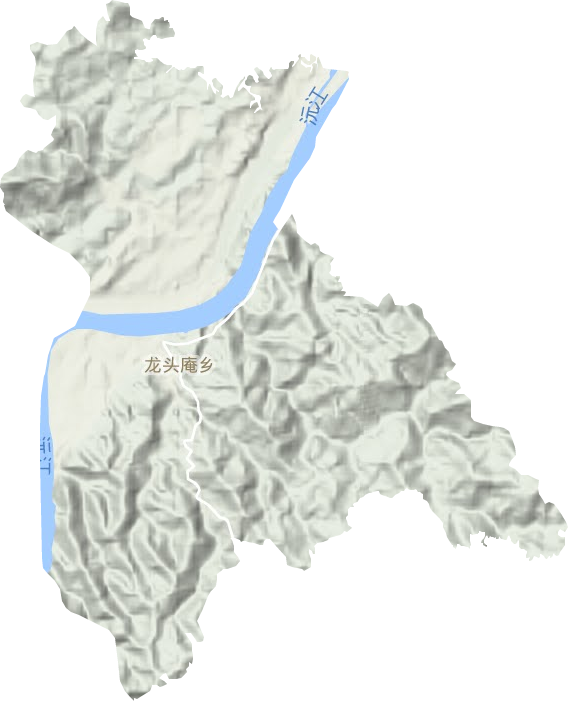 龙头庵乡地形地图