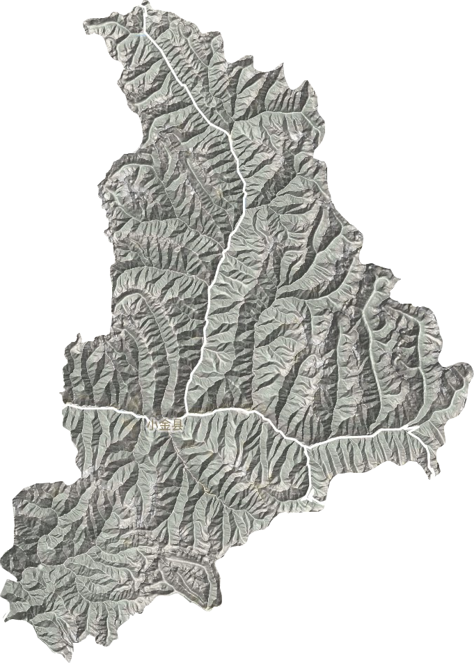 小金县地形地图