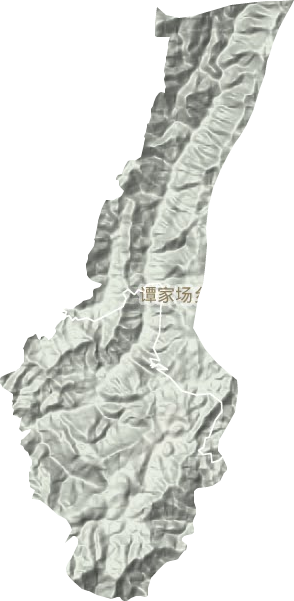 谭家场乡地形地图