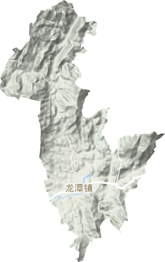 龙潭镇地形地图