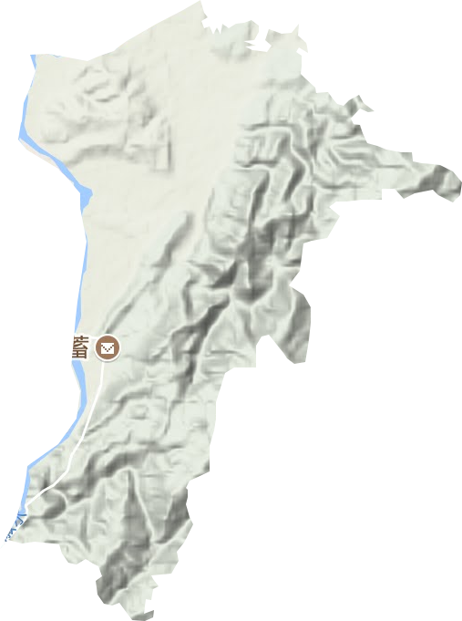 水东镇地形地图