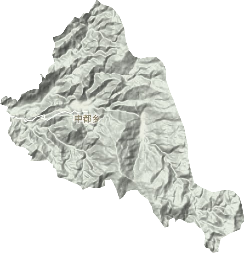 中都乡地形地图