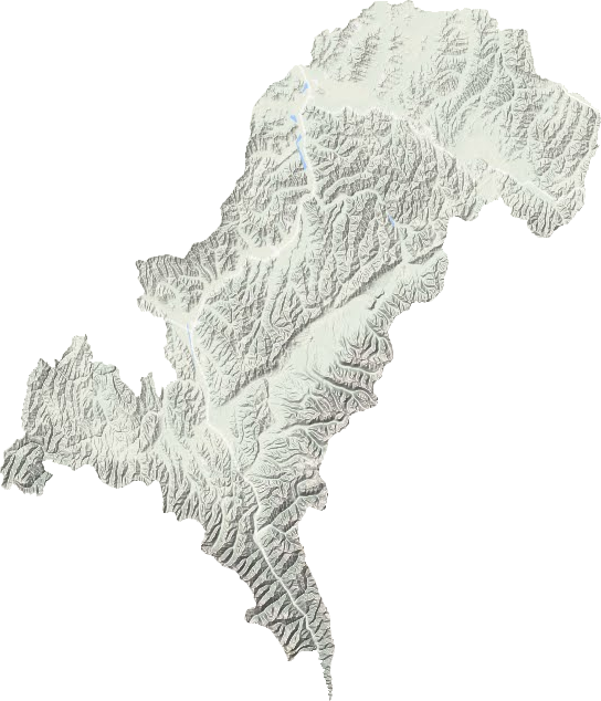 红原县地形地图