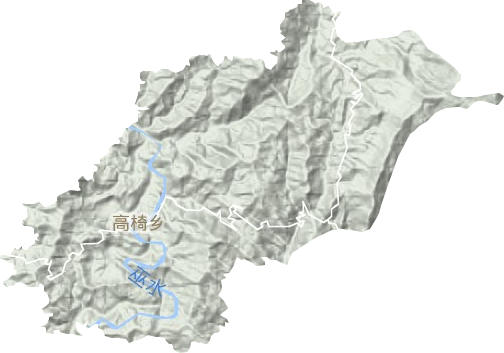 高椅乡地形地图