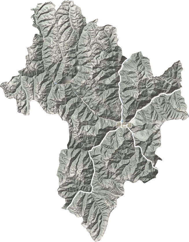 丹巴县地形地图