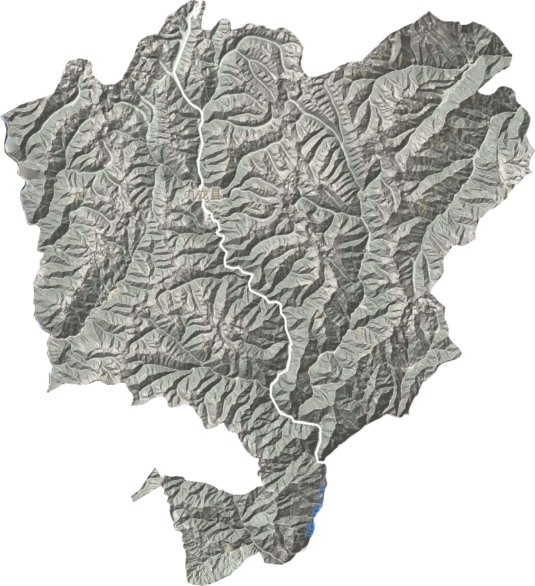 九龙县地形地图